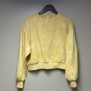 Daily Practice Yellow Tie-Dye Women's sweatshirt size XS